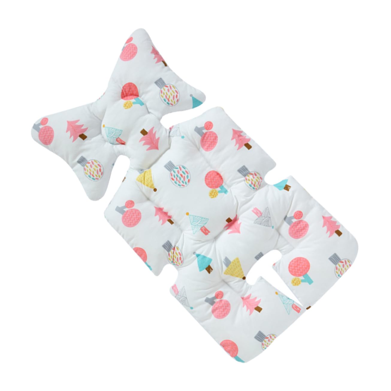VICASKY Stroller Pad Cotton Mat Breathable Comfortable for Stroller Cartoon Printing for Outdoor Activities