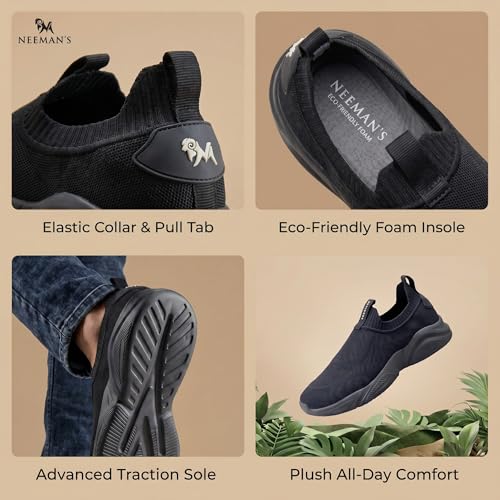 Image of Neeman's Sole Max Slip On for Women | Comfortable, Breathable and Flexible | Casual Shoes for Women | Soft Trendy Stylish Shoes for Women | Walking Running Shoes