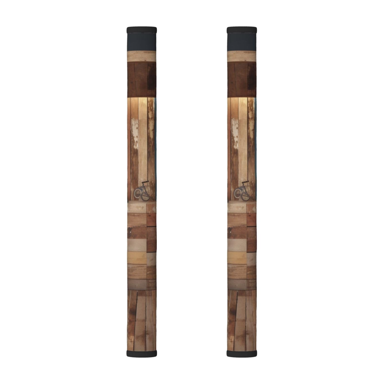 VGFJHNDF Refrigerator Door Handle Covers 2-Pack, Stall Wooden Printed Protect and Decorate for Fridge Ovens Dishwashers
