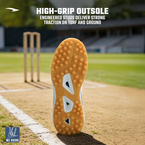Image of ASIAN All Rounder-01 Men's Cricket Shoes | Lightweight, Durable Sports Shoes with Superior Grip, Cushion Comfort & Steady Support for All-Terrain Cricket Play