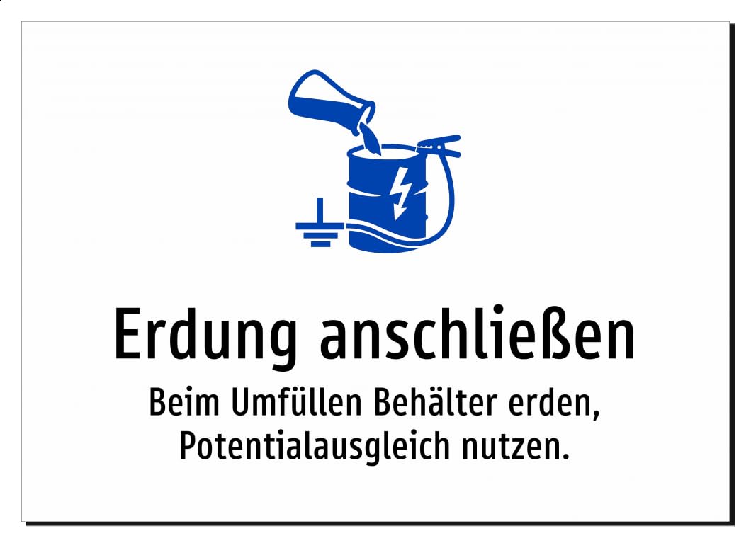 43756-DE-S-09 | Erdung anschließen - Beim Umfüllen Behälter erden,