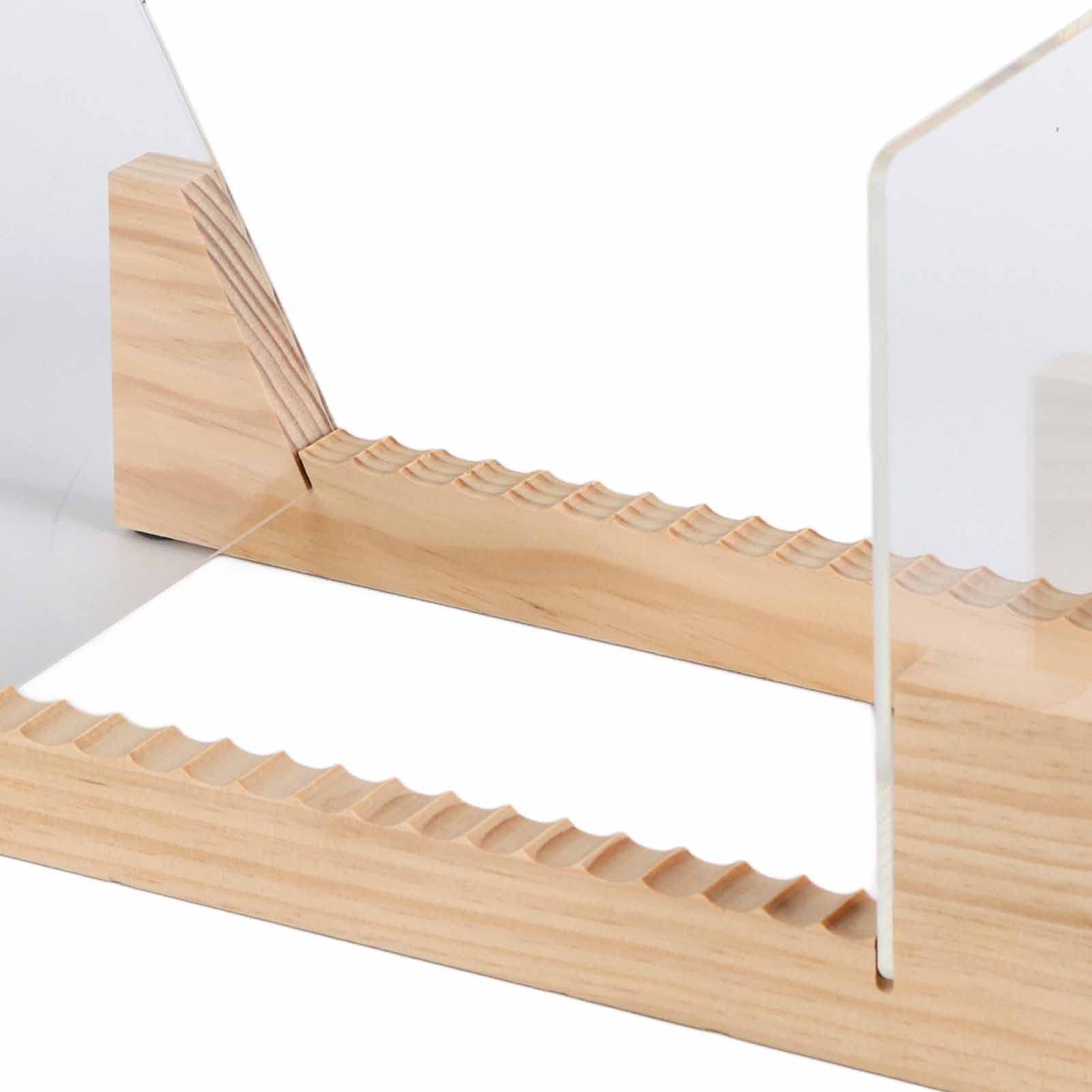 Support de rangement empilable en bois pour disques vinyles de 17 à 30,5 cm (couleur bois), Miokyclvi5gsh3ano-59