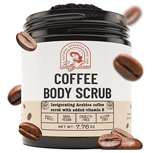 * Coffee Body Scrub, Exfoliating Body Scrub, Arabica Coffee with Vitamin E Coffee Scrub, Dead Skin Body Scrubs for Women Exfoliation, Skin Care for Cellulite, Acne & Stretch Marks