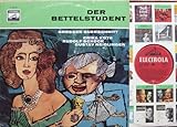  DER BETTELSTUDENT / Carl Millöcker / GROSSER QUERSCHNITT / ERIKA KÖTH / RUDOLF SCHOCK / GUSTAV NEIDLINGER / Bildhülle mit illustrierter ORIGINAL Firmen-Werbe-Innenhülle / ELECTROLA # E 80537 / Deutsche Pressung / 12\