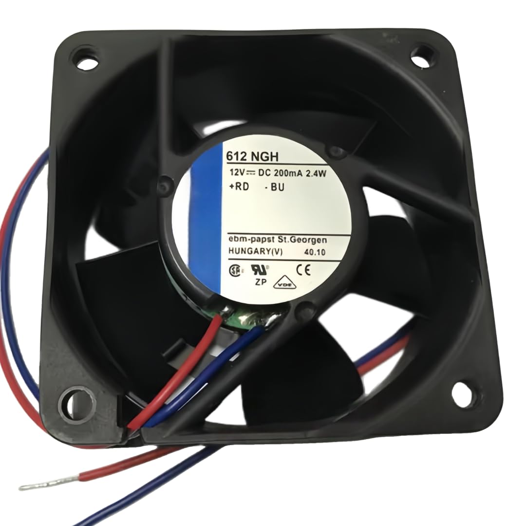 CZVJUKBYP 612 NGH DC12V 200mA 2.4W 6CM 6025 Cooling Fan 60x60x25MM