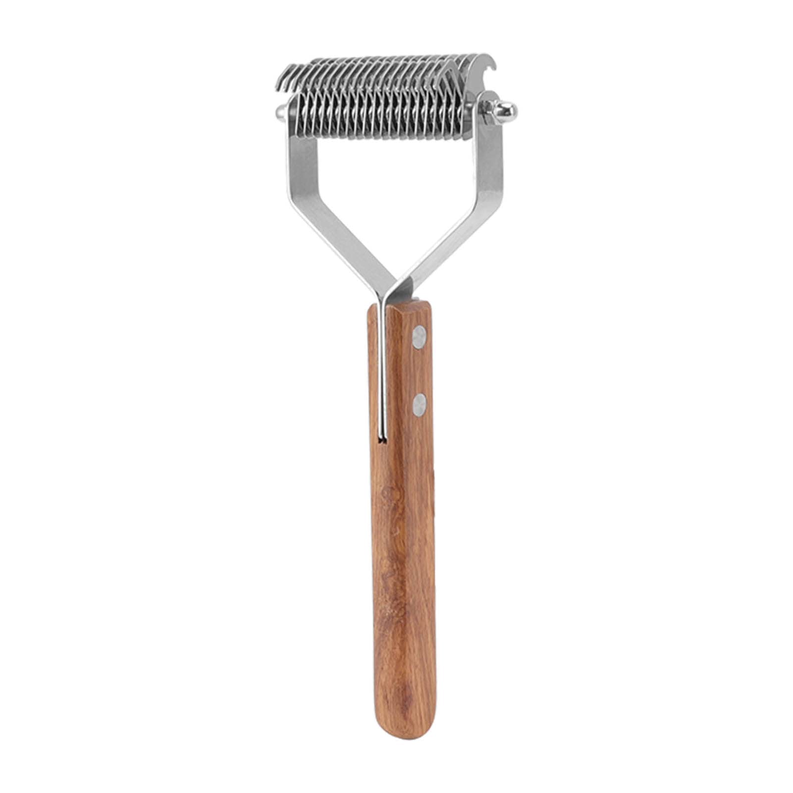 Deshedding Dog Brush, Dematting Comb For Dogs Undercoat Rake For Dogs Shedding Comb and Dematting Tool Double Sided Undercoat Rake For Dogs Cats For Thinning Removing Shed Fur