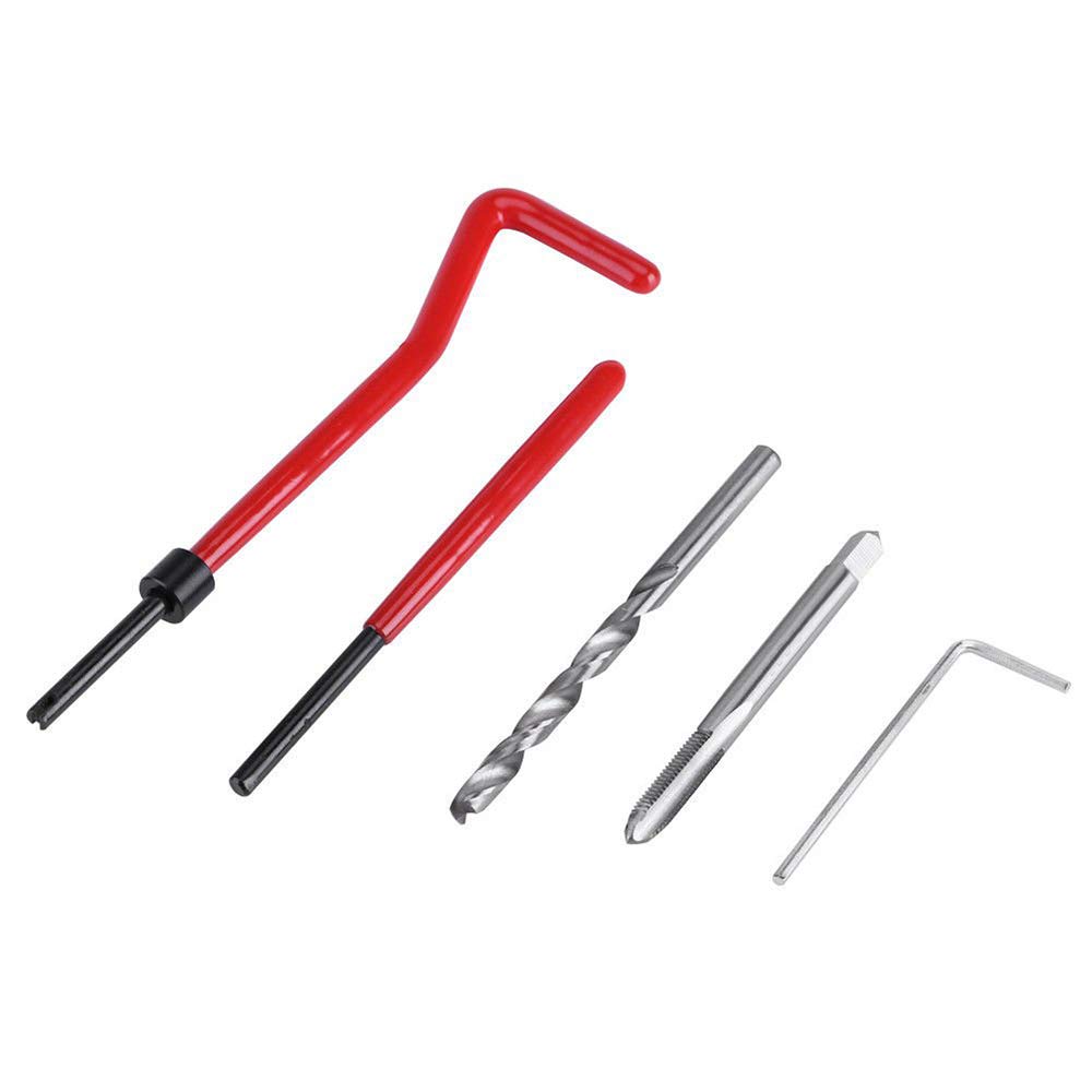 Kit di riparazione e inserimento filettature, sistema metrico, 30 pezzi, M3 M4 M7 M9 M11, M3 x 0,5 ed elicoidale, strumenti professionali per auto