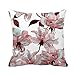 Tiro de Almohada Cubierta Azul Flor Acuarela Rosa Floral Colorido marrón alover Hermosos 18x18 Pulgadas Almohada Funda de Almohada casera Decorativa Cuadrada Caja de Almohada cojín Cubierta