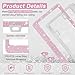 Amiss Bling License Plate Frame for Women, 2Pack Rhinestone Handcrafted Crystal Premium Stainless Steel, Stainless Steel Car Accessories with Diamond Sparkle Glitter Caps (Pink)