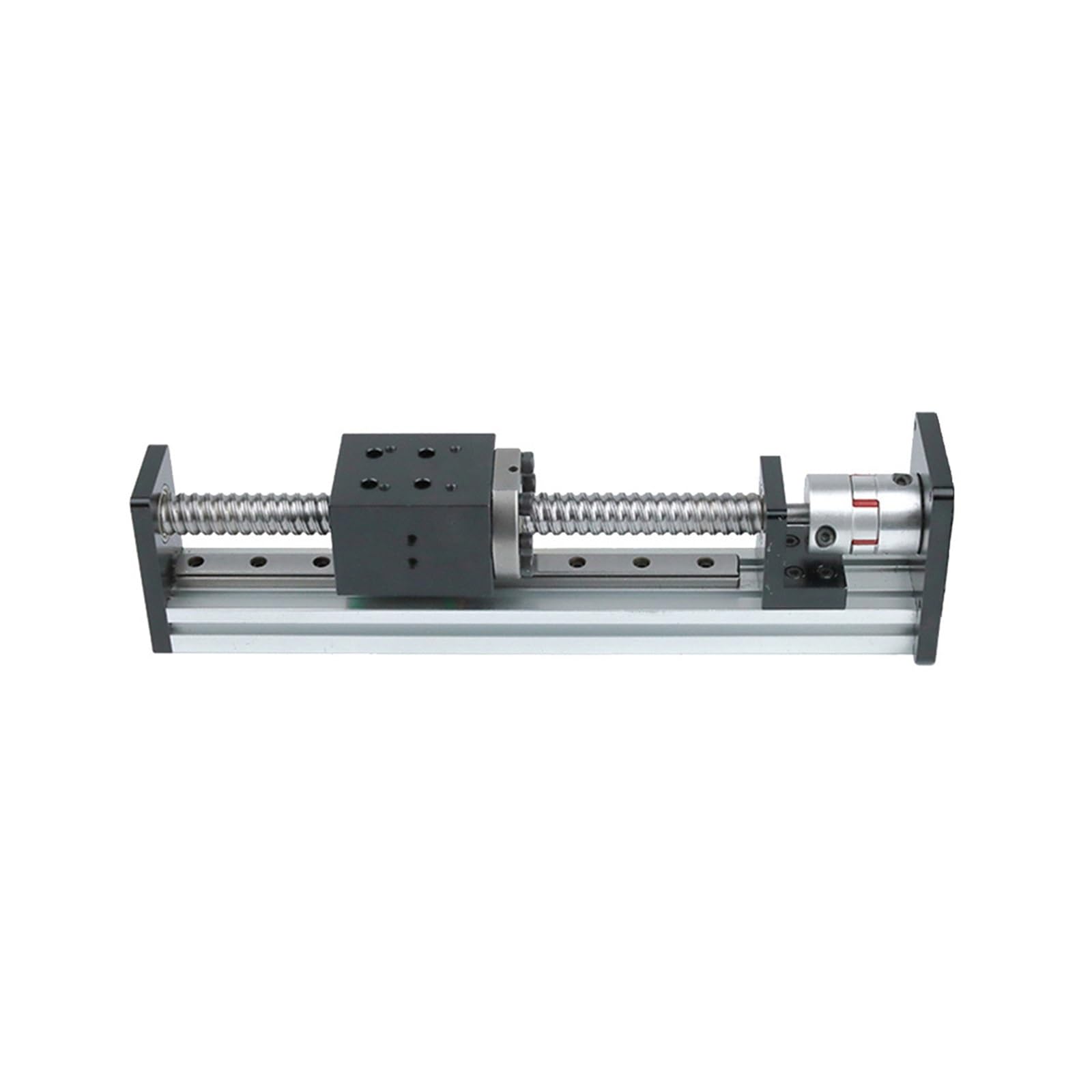 Szyna liniowa, 100-1000mm Skok Elektryczny Stół Przesuwny CNC Drukarka 3D Prowadnica Liniowa Etap MGW12R Szyna Aluminiowa SFU1204 Śruba Kulowa do frezarek CNC DIY(500mm Stroke)