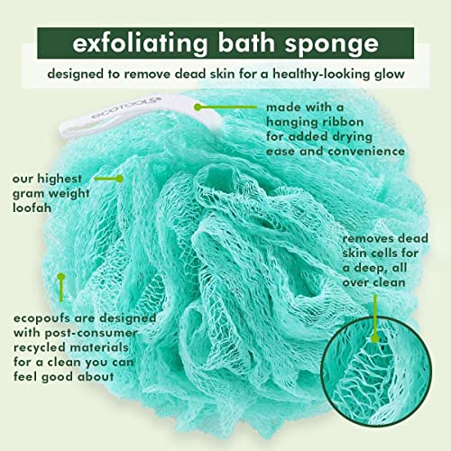 Ecotools Exfoliating Ecopouf (Pack Of 6) Fine Netting Pouf; Rich Lather, Gentle Cleansing, And Exfoliation For Smoother, Softer Skin; Self Care Through Skin Care, Assorted #TOP2