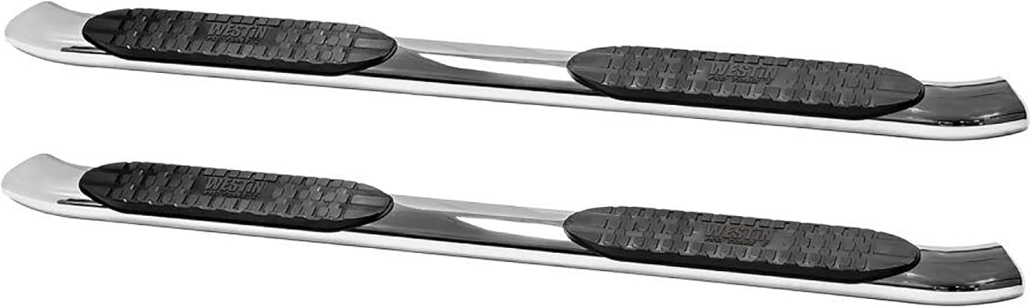 Westin 21-53550 PRO TRAXX 5 Oval Nerf Bars fits 2009-2018 Ram 1500 2019-2024 Ram 1500 Classic Quad Cab Polished Pair