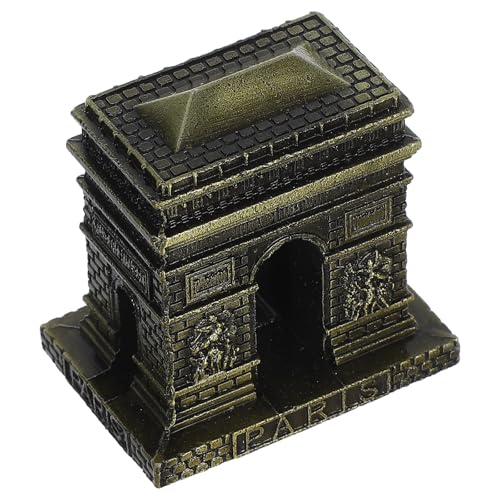 LIFKICH Modèle Décoratif d'arc de Triomphe en Alliage Doré, Résistant à l'usure, Design Artistique Simple pour Décoration Intérieure et Bureau