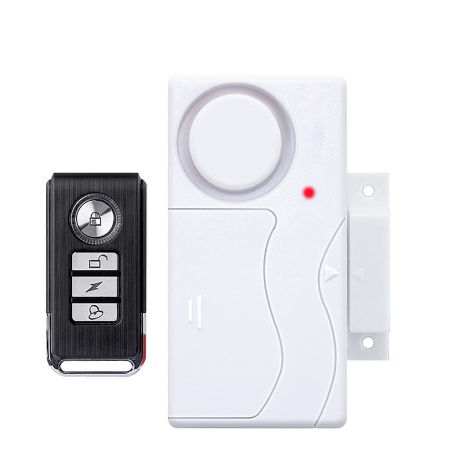 Puerta inalámbrica Ventana Abierta Cerrada ABS Control Remoto Sensor de Puerta Alarma Host de Alarma de Seguridad antirrobo Alerta de Alto decibelio for el hogar(D)
