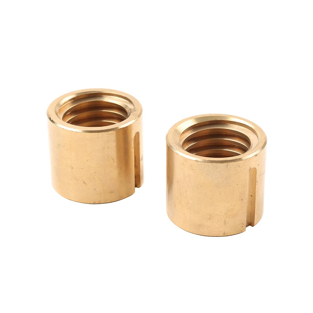 Rbanna1 32 * 5mm Milling Machine Replacement Parts Y Axis Cross Feed Nut 2 Pcs for milling Machine Golden