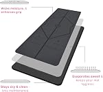 Liforme Original Yoga Mat – Patented Alignment System, Warrior-like Grip, Non-slip, Eco-friendly and Biodegradable, sweat-resistant, 4.2mm thick mat for comfort