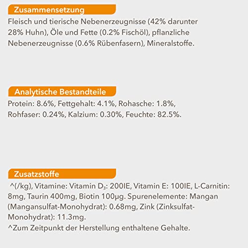 IAMS Delights Senior Katzenfutter Nass - Multipack mit Huhn in Gelee, hochwertiges Nassfutter für ältere Katzen ab 7 Jahre, 12 x 85 g