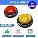 Gelabur 2-Pack Buzzers for Trivia Games, Answer Buzzers for Classroom, Family Feud Jeopardy Buzzer, Game Buzzers with Lights and Sound for Classroom