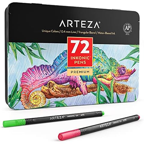 ARTEZA Inkonic Fineliner Pens Set of 72 Cover