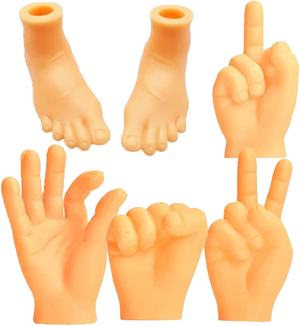 SUNCHE Kleine Hände Fingerpuppen, Hands Mini Puppets, Kleine Finger Hände, Winzige Hand