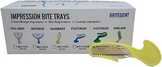 BRITEDENT 35 Pcs Bite Registration Trays (Quadrant - Yellow) Disposable. for Impressions.â€¦