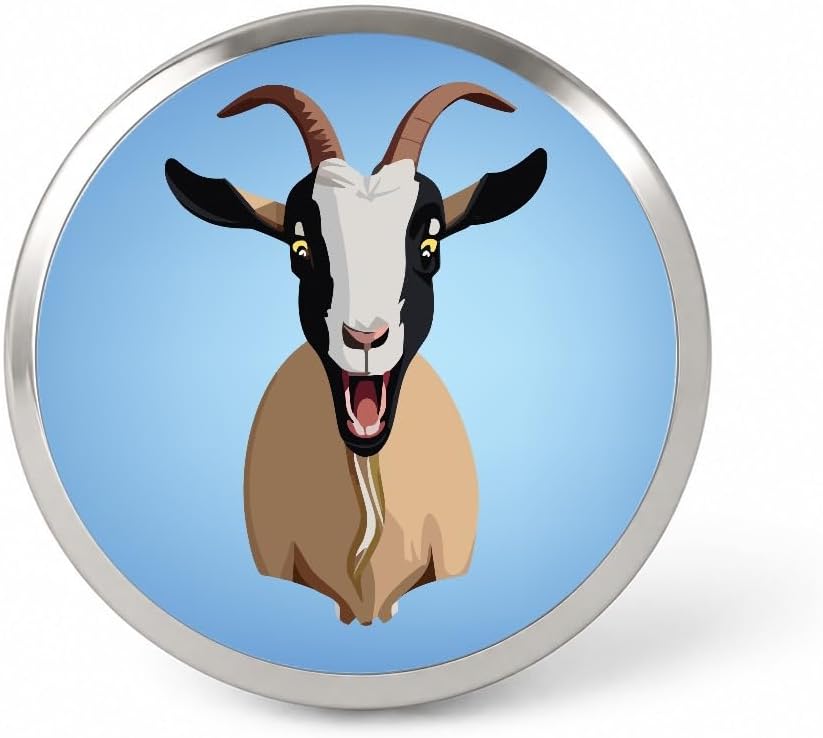 Goat Screaming Funny Lapel Pin