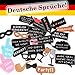 Produktbild Trendico Fotorequisiten Hochzeit Fotobox Accessoires Hochzeit Photo Booth Hochzeit Fotobox Hochzeit Deutsche freche Sprüche extra groß Fotoaccessoire Junggeselleninnenabschied JGA