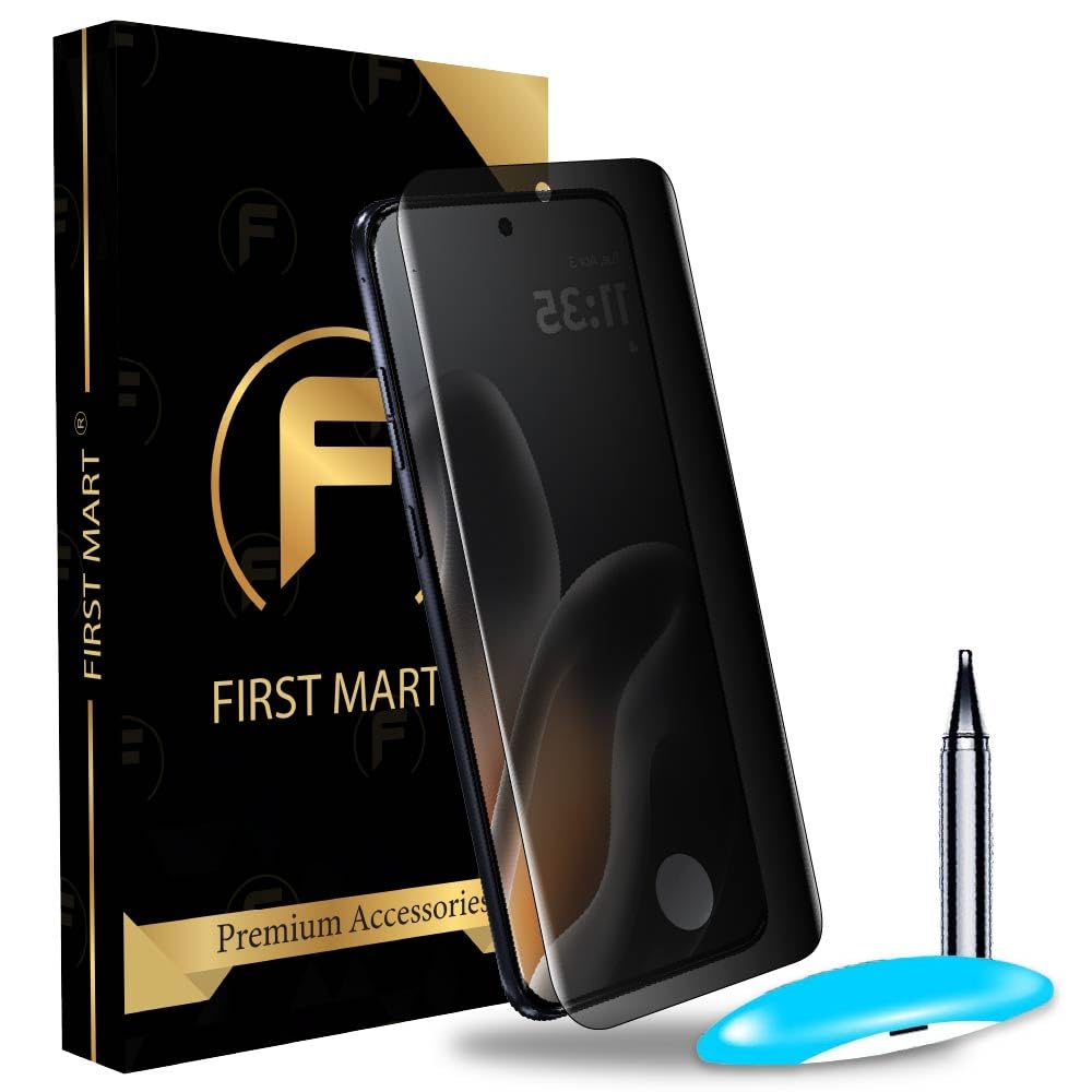 FIRST MART UV Privacy Tempered Glass Screen Protector for Motorola Edge 70 Fusion, full Edge to Edge Coverage Anti-Spy/9H Hardness (6.78 Inch, Pack of 1)-image-25