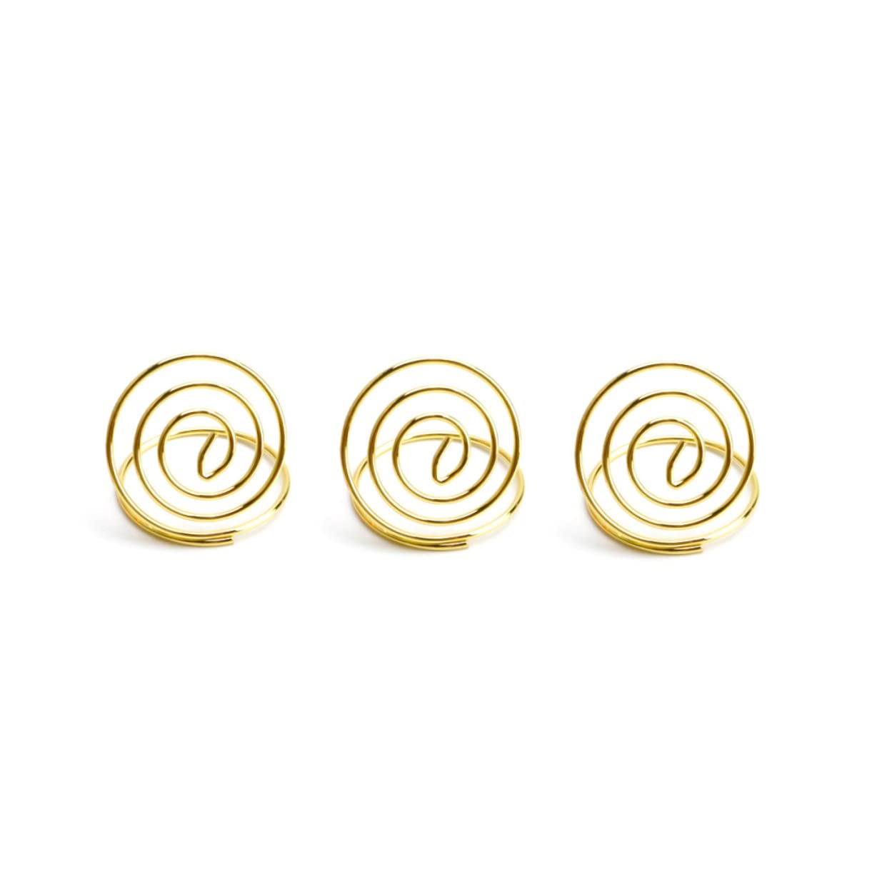 Lurrose 72 Stk herzförmige Memohalter für den Schreibtisch Desktop-Notizclips formnotizclips Platzkarten visitenkarten halterung hochzeitsdeko Fotohalter Tischnummernhalter Golden