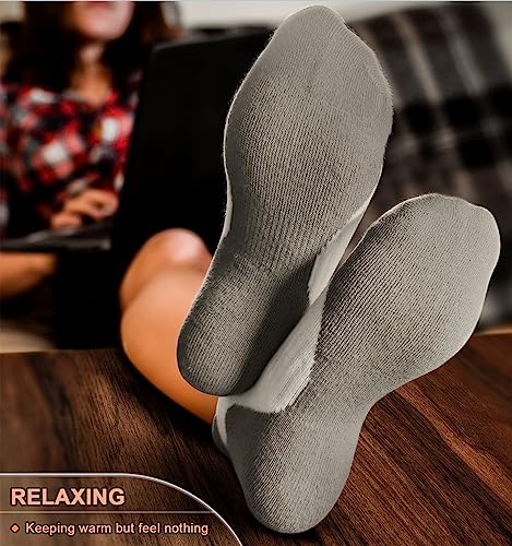 Image of BULLIANT Socks For Women 6Pairs-Womens Athletic Ankle Socks No Show Cushioned for Walking Running-Compression Arch Support(6Pairs,Shoes Size:Women 11-13)