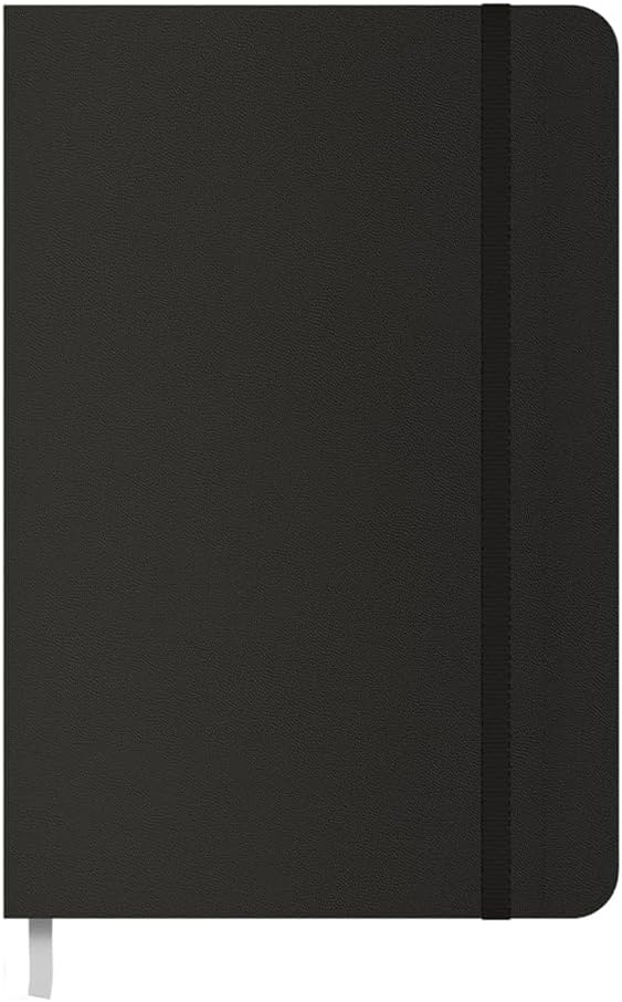 Idena 12061 Pocket Diary 2026 in Format 13 x 21 cm, 1 Week on 1 Page, Black Diary with Elastic Band, Inner Pocket and Bookmark