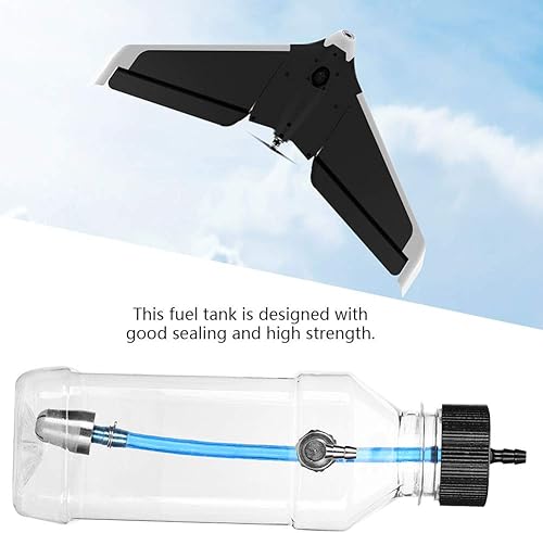 Miniatura 2 de Ejoyous Combustible de gas de motor RC, combustible de plástico transparente para avión RC control remoto, piezas de accesorios (8.8 fl oz (para