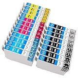 ESMOnline - Lot de 20 Cartouches d'encre de Rechange pour Epson 18 18XL (Noir, Cyan, Magenta, Jaune) - Compatibles avec Les modèles Expression Home XP-425 415 412 405 402 325 322 315 312 305