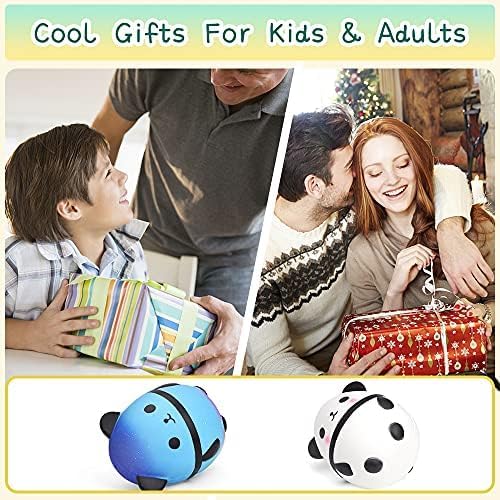 5.5 Inches Squishies Panda Egg for Boys Girls, Soft Slow Rising Mini Animal Squishies Squeeze Fidget Toys for Kids, Birthday Goodie Bag Stuffers for Party