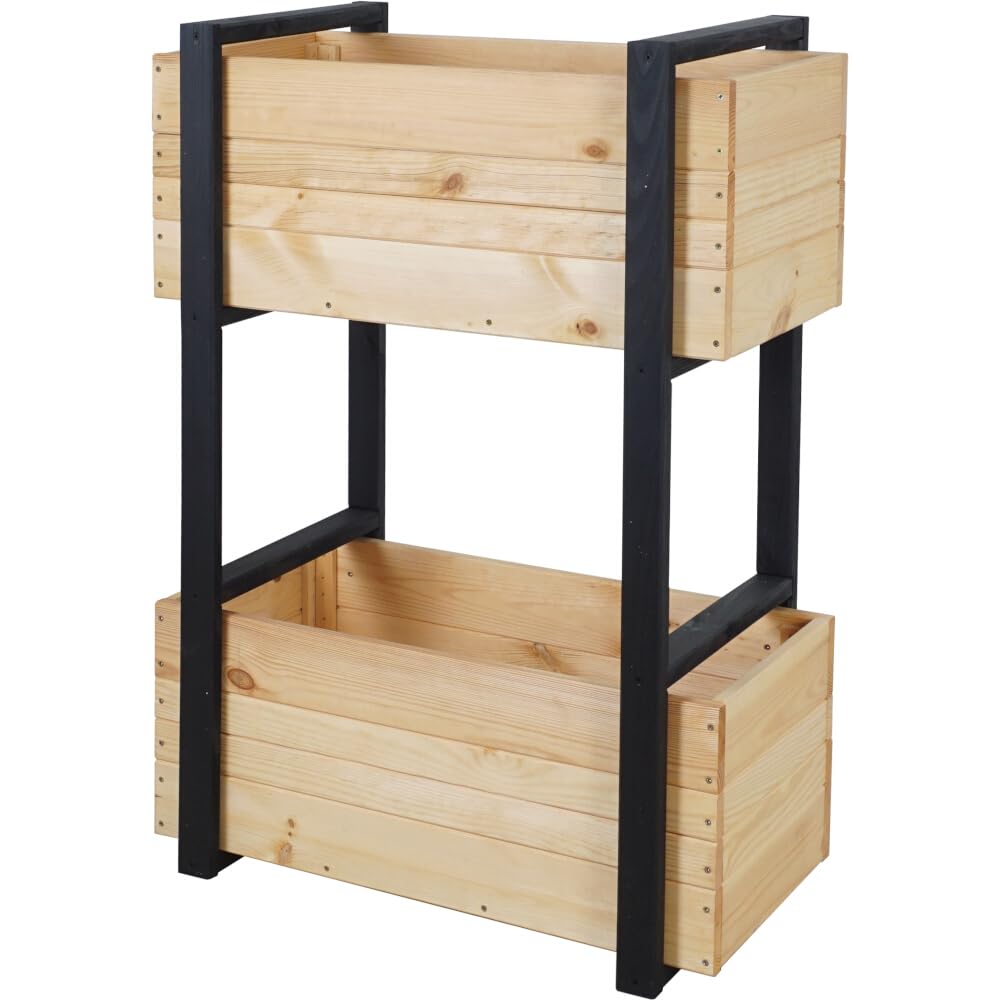 Jardinière Konny Siena Garden 70x38x97 cm en bois de pin FSC