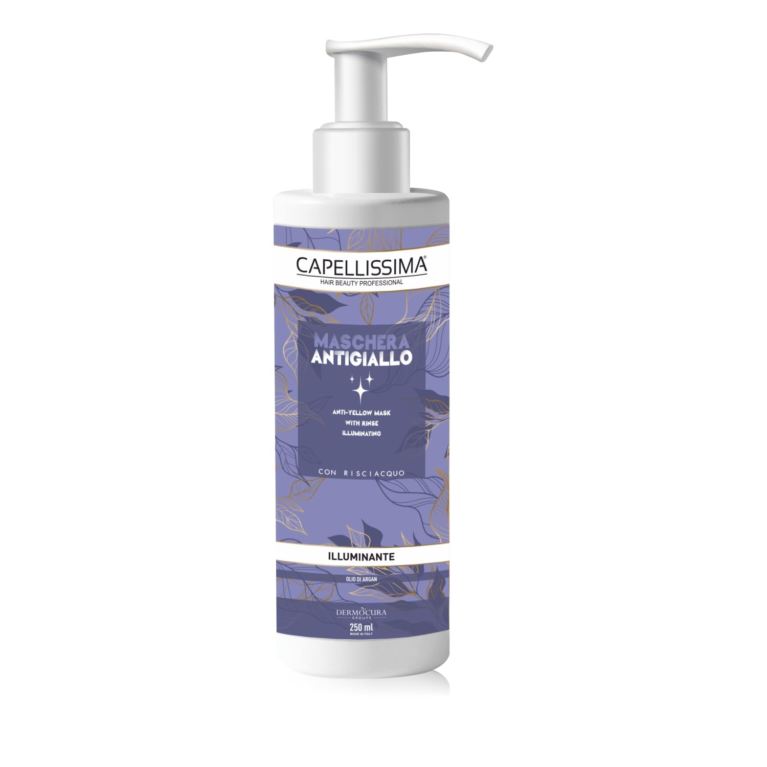 CAPELLISSIMA HAIR BEAUTY PROFESSIONAL Capellissima Professional Anti-Yellow Hair Mask Effective for Blonde White