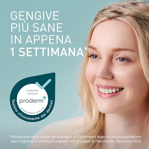 Panasonic EW-DJ4B-G503 Idropulsore, Irrigatore Orale,4 Impostazioni di Pressione dell'Acqua, Compatto e Portatile, Ultrasonica, Serbatoio 150 ml, Ricarica Rapida, Verde Menta e Bianco, 1.0 unità - Immagine 1