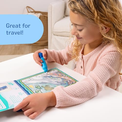 Image of Melissa & Doug On The Go Water Wow! Mess Free Coloring Book, Reusable Water-Reveal Activity Pad, Under The Sea, Travel Toys, Party Favors, for Toddlers & Kids Ages 3+ - FSC Certified