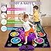 Ysityum Kids Dance Mat Toy with 2 Gesture-Sensing Wristbands - Wireless Bluetooth Light-Up 6-Key Electronic Dance Pad, 6 Games & Music Modes, Birthday Gift for Girls Boys