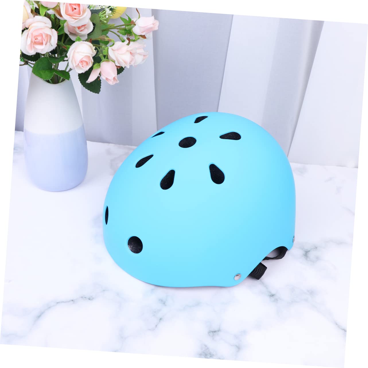 Casco de Seguridad para Niños y Adultos Azul, 49-53cm, Abs