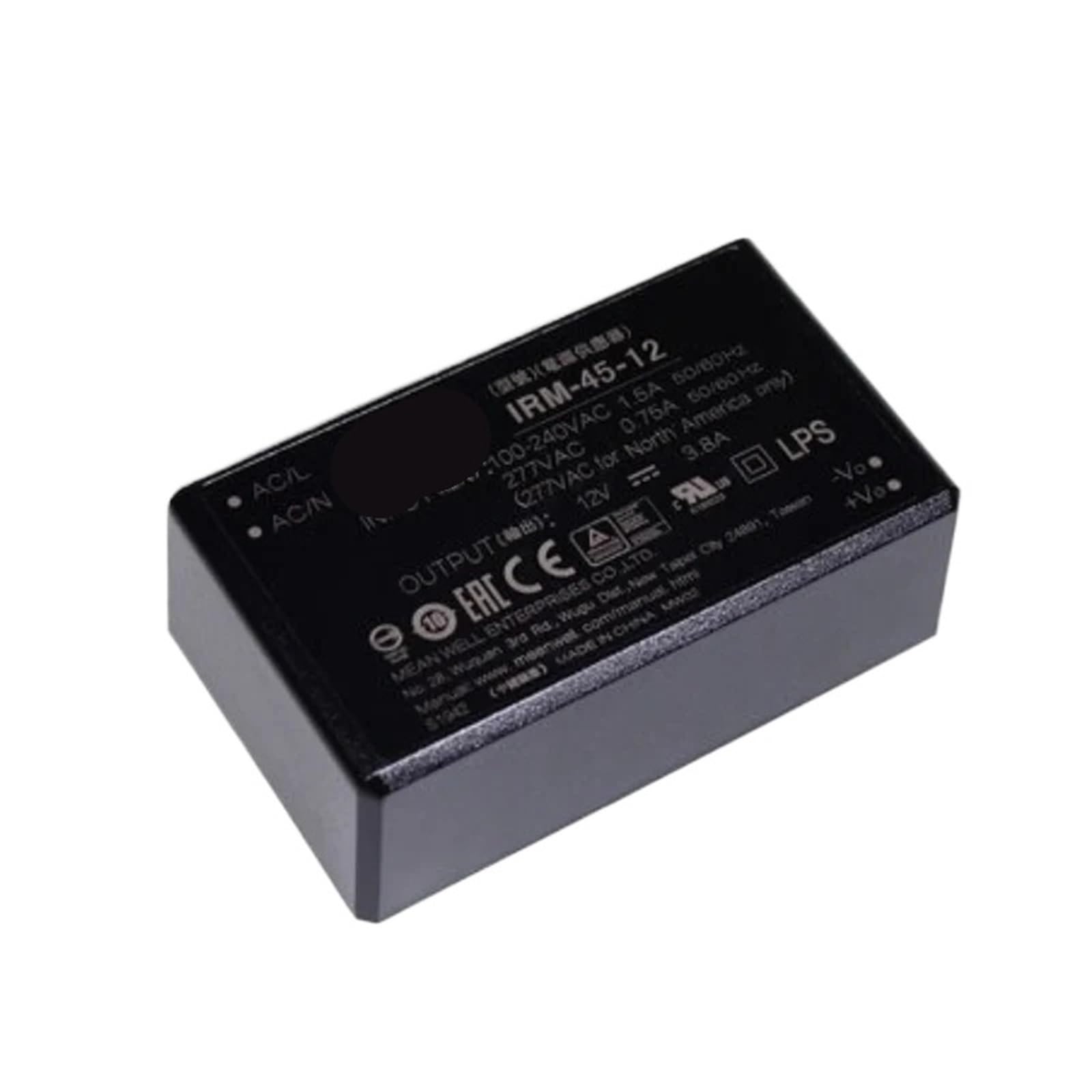 IRM-45-48 convertisseur AC-DC boîtier étanche rail fixe 45W