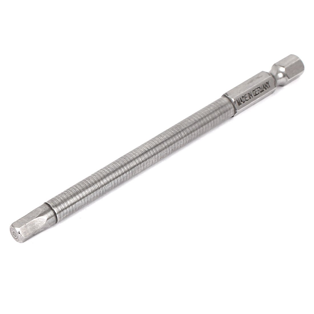 Uxcell Silver/Gray Sourcingmap 100Mm Long 1/4" Hex Shank 5Mm Hexagonal Tip Magnetic Hexagon Screwdriver Bit