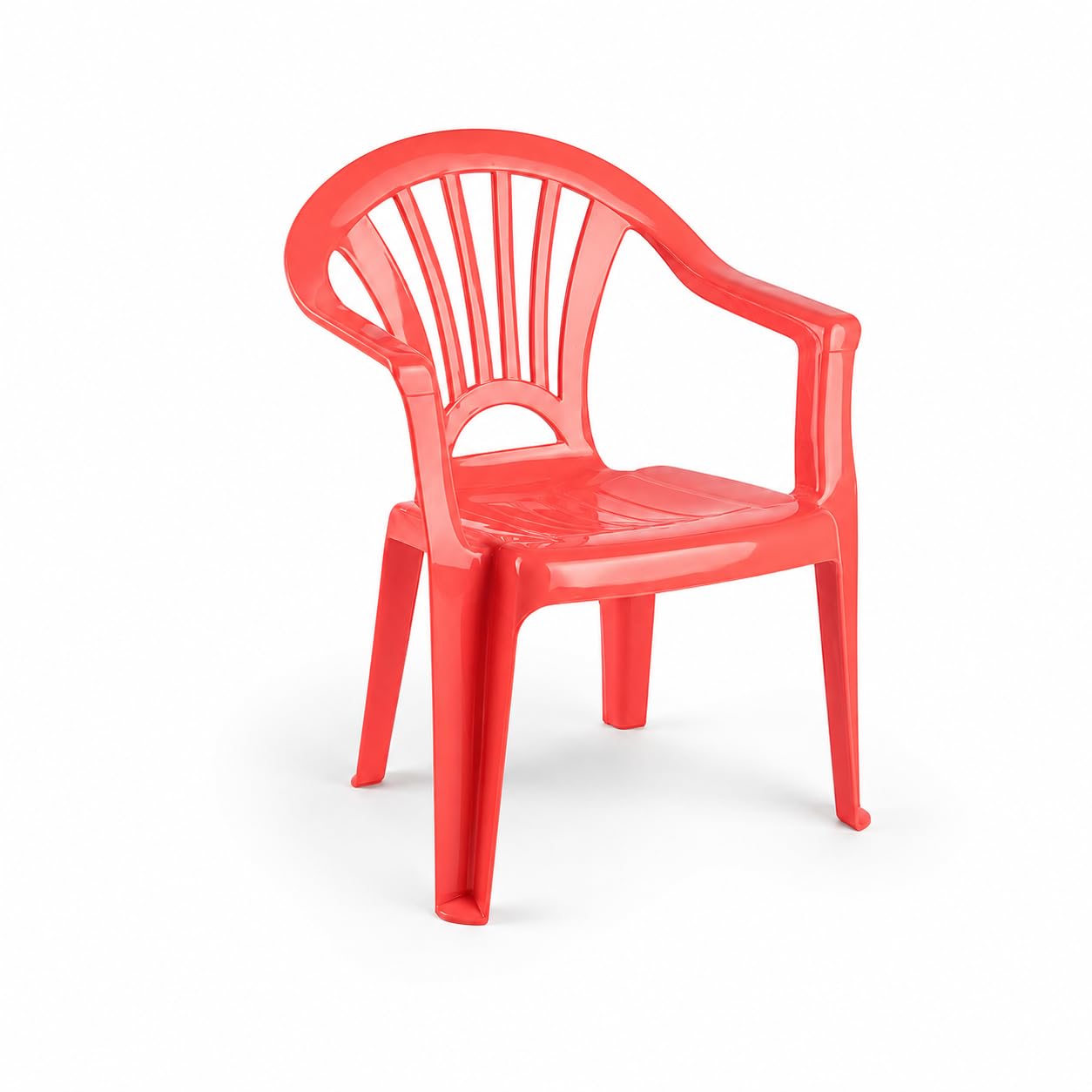 Muddy Hands Children’s Plastic Chair for Toddlers – Kids Indoor Outdoor Garden Chair – Lightweight Stackable Sturdy Playroom Nursery Seating (Coral) — image 1