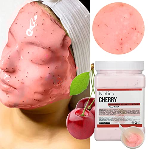 Nielies Jelly Mask, Facial Skin Care- Vampire Peel-Off Jelly Mask Set, Jelly Mask For Facials, Face Mask For Instant Hydration, Vegan Peel Off Face Mask, For Anti-Aging, Brightening (Cherry) #TOP1