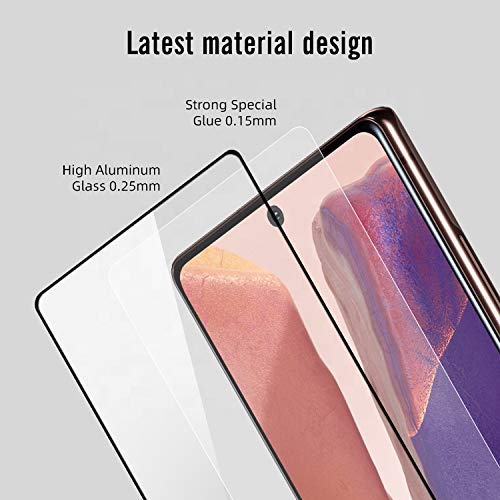Image of OCTRIX Screen Protector for Samsung Note 20 Tempered Glass Full Glue Edge to Edge scratchproof Guard Screen Guard for Samsung Note 20 Installation kit- By Blackwik