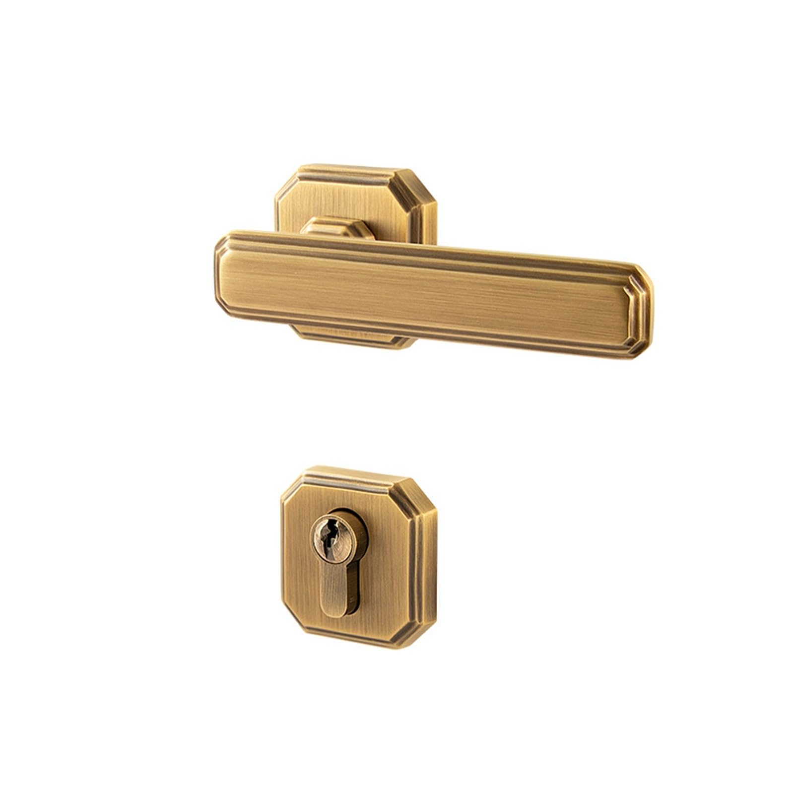 Poignée de porte de maison noire en bronze brossé pour sublimer votre salon