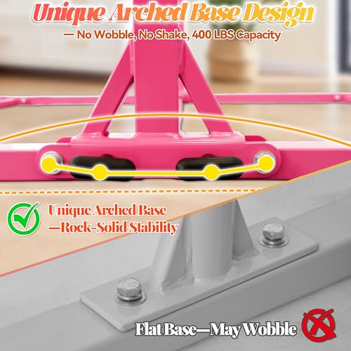 Image of Seliyoo Foldable Gymnastics Bar for Kids Teens Ages 3-18, 5FT /6FT Kip Training Bar -Sturdy Base for Home Training,Adjustable Height 35 inch to 59 inch for, 400 LBS Capacity,Anti-Slip Base & Easy Assembly