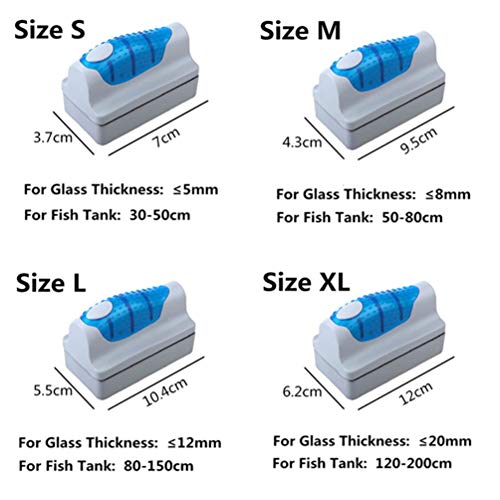 LaVibe Glasborstel voor aquaria, dubbelzijdige reinigingsborstelreiniger voor aquaria, drijvend, herbruikbaar - S - Afbeelding 8