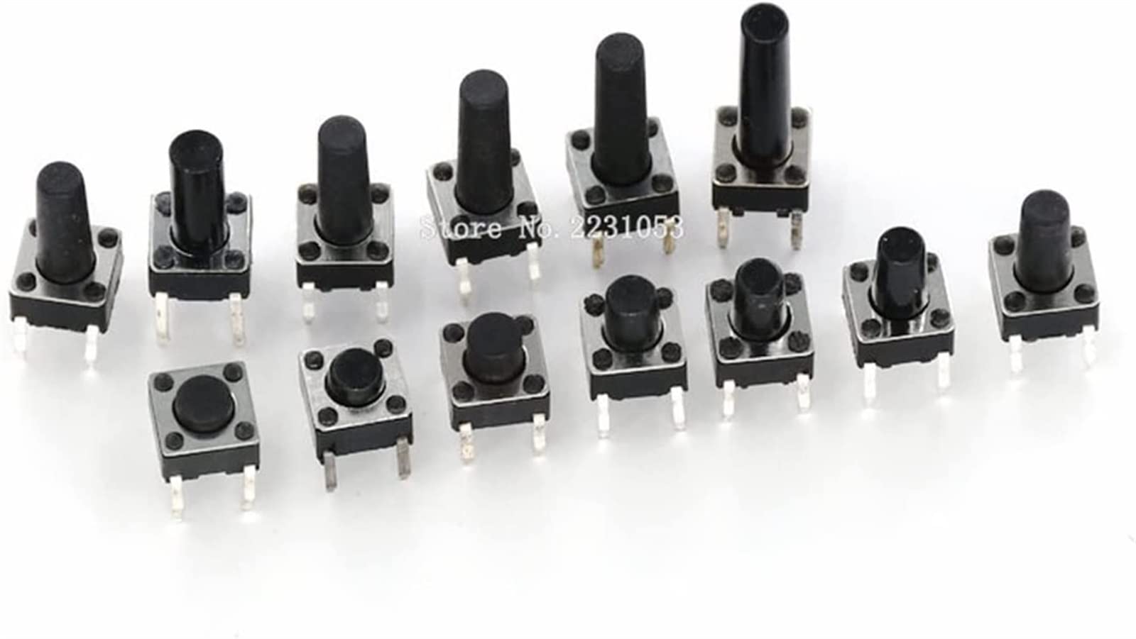 Bouton-poussoir tactile 6x6 micro-commutateur de réinitialisation 4pin DIP