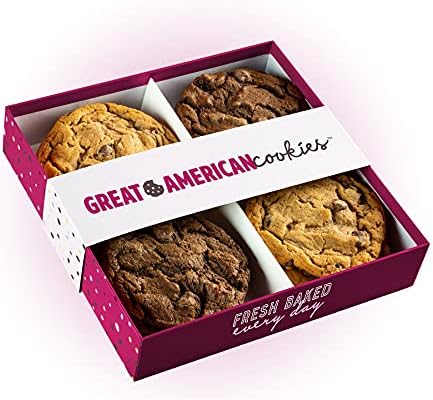 Great American Cookies12 Fresh Baked Double Fudge and Chocolate Chip Cookies - Baked Daily, Hand Scooped and Never Frozen - Great for birthday, graduation, parties, or special events